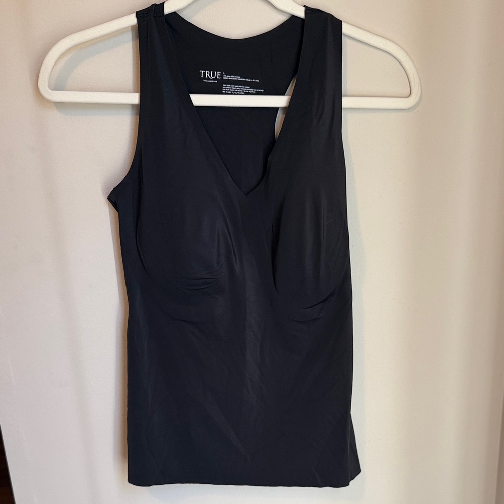 Black V-Neck Tank Top for Women